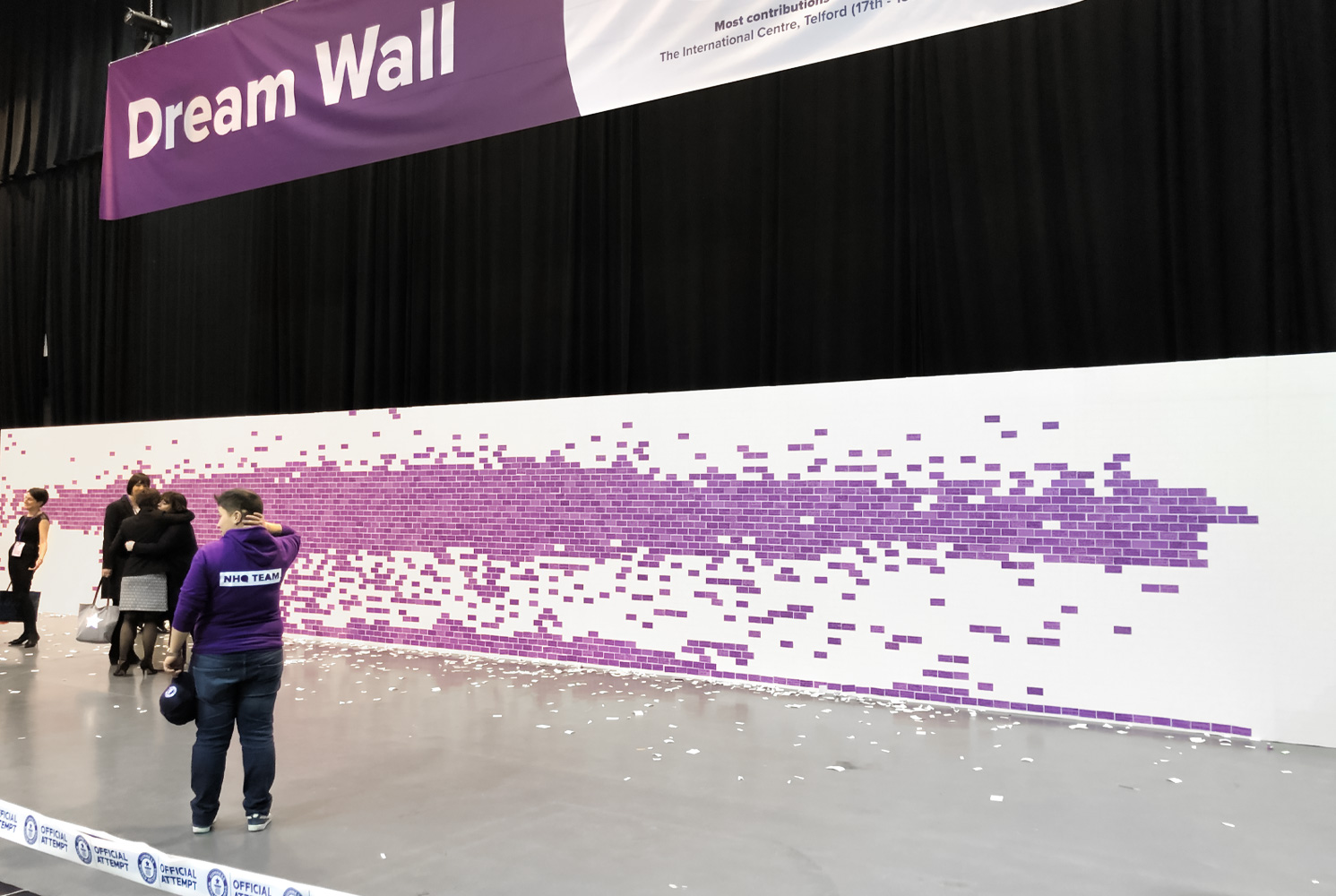 guinness record attempt dream wall
